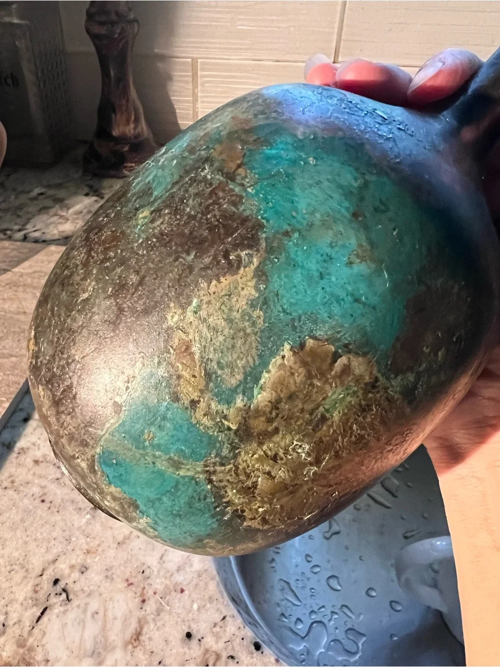 Vintage/Antique Rustic Patina Japan Bronze Vase - Price is Firm